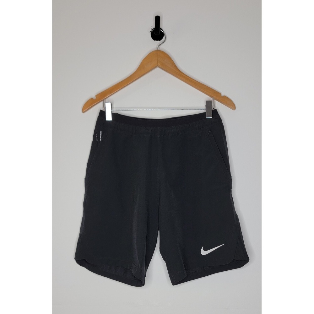 Nike Pro Shorts Men's Size Small Black 8" Inseam Running Linerless